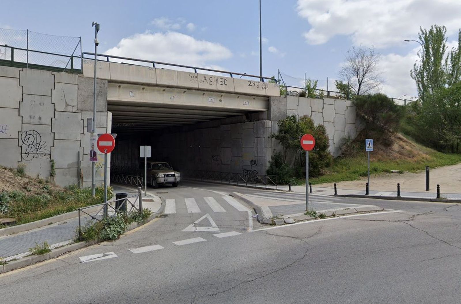 Paso inferior de la A-4 en Valdemoro