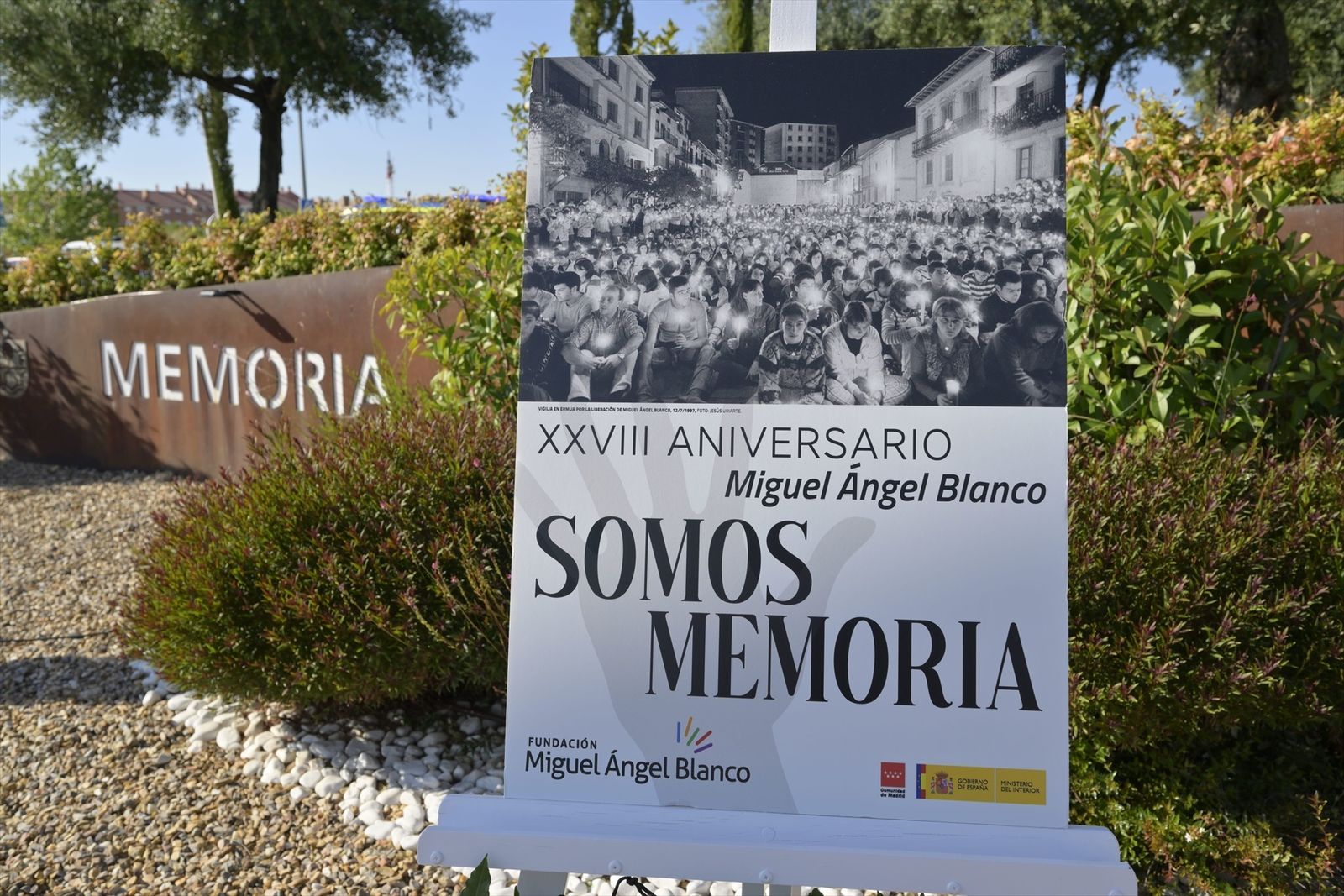 Alcobendas recuerda a Miguel ángel Blanco en el 29 aniversario de su asesinato
