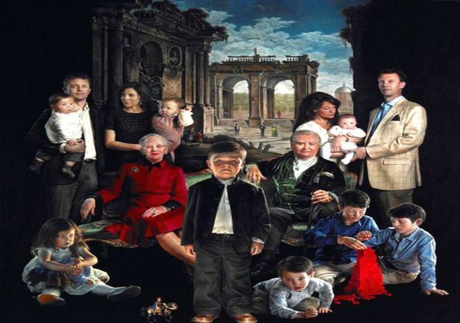 Polémico retrato de la Familia Real Danesa