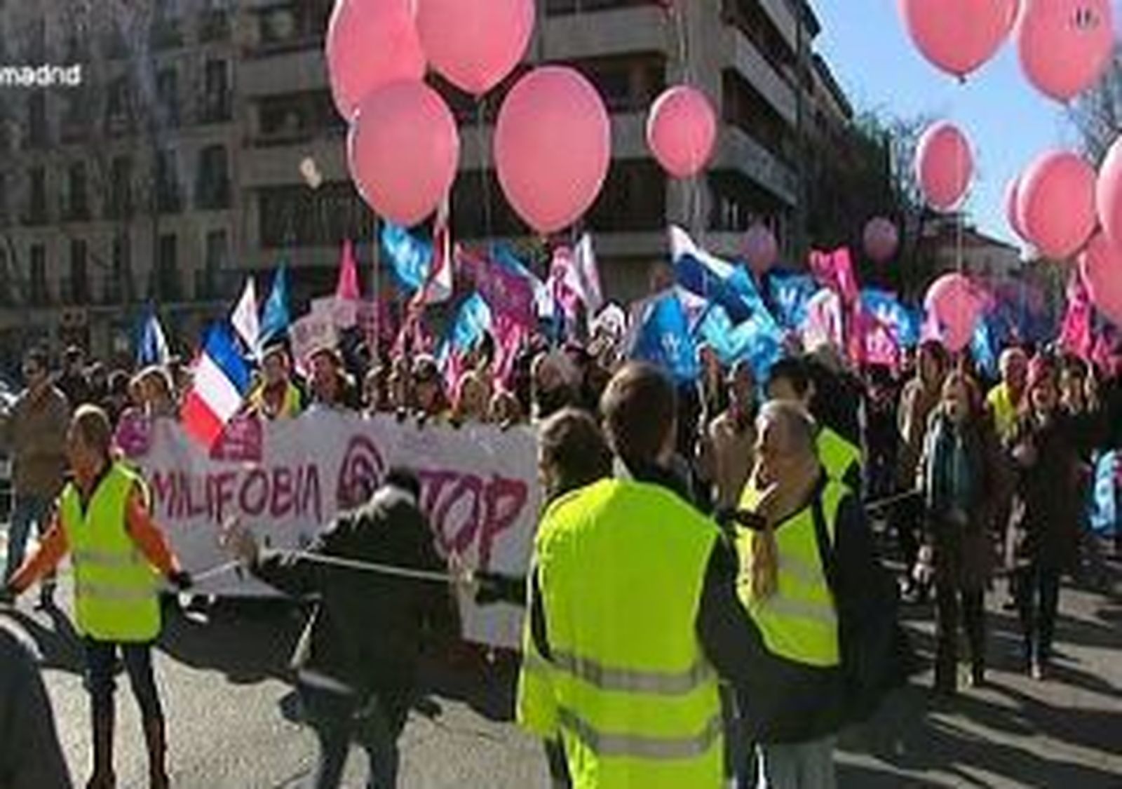 Una marcha recorre Madrid contra la "familifobia"