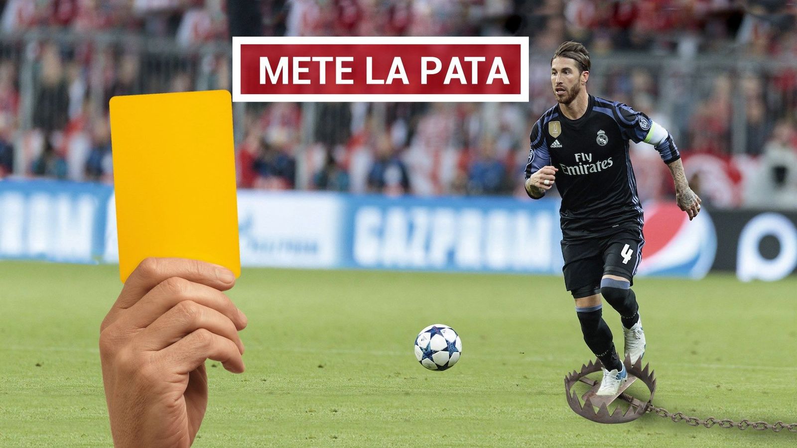 Ramos admite que forzó una amarilla y luego se desdice