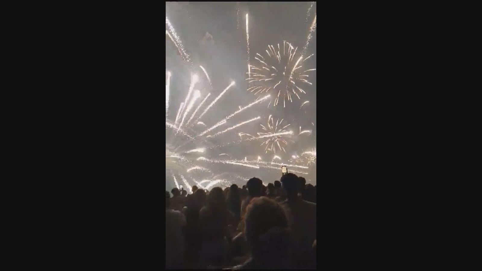 20 heridos por un cohete fuera de control en el Concurso de Fuegos Artificiales de Blanes