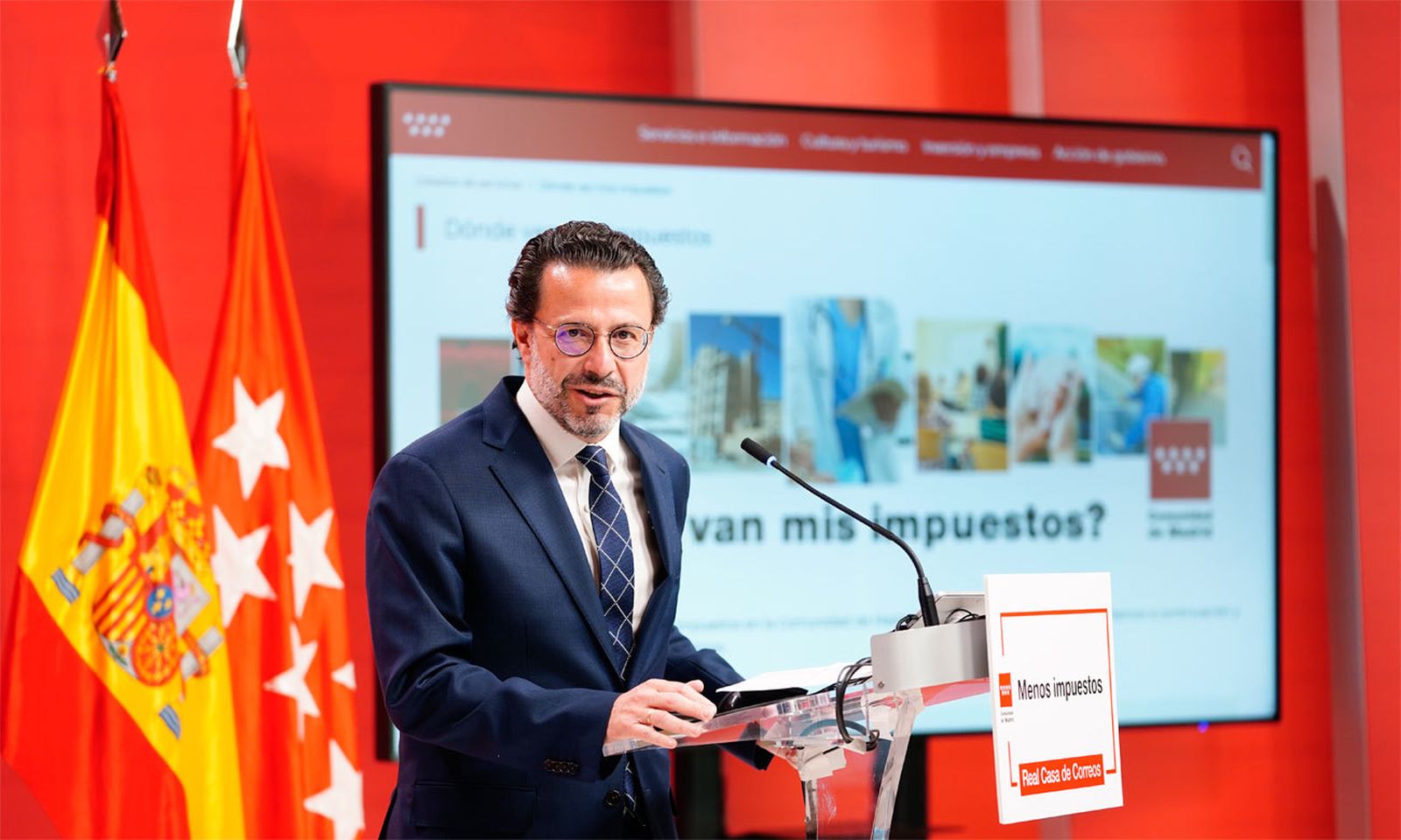 Lasquetty recuerda que Madrid baja impuestos y aporta "el 73%" del fondo que garantiza los servicios públicos de las demás autonomías