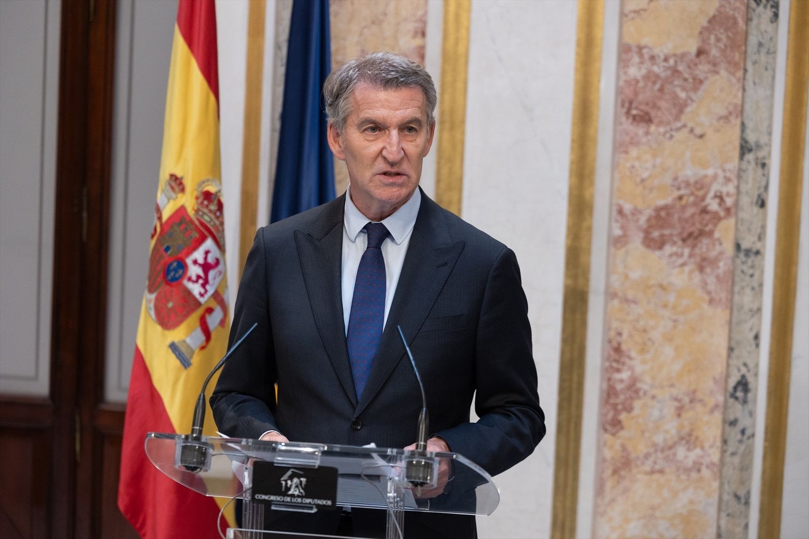 Feijóo en el Congreso.