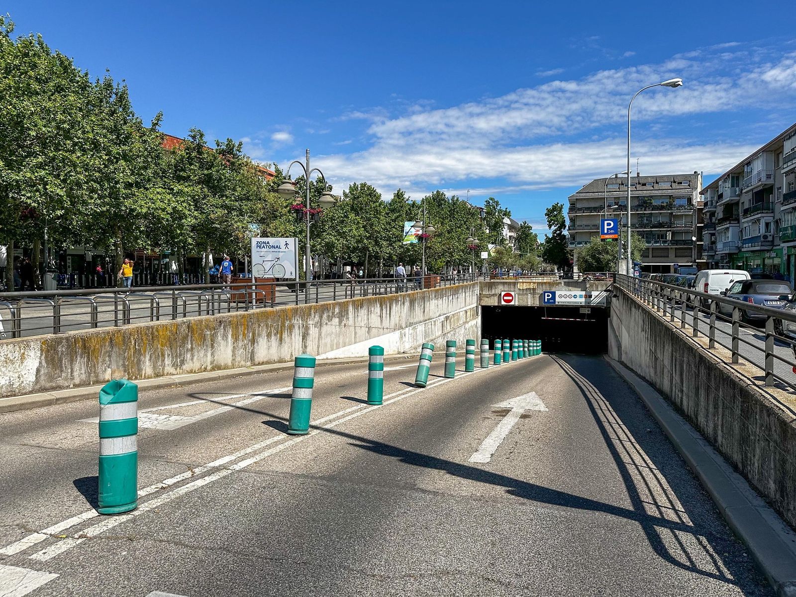 Boca del túnel bajo la Gran Vía de Majadahonda