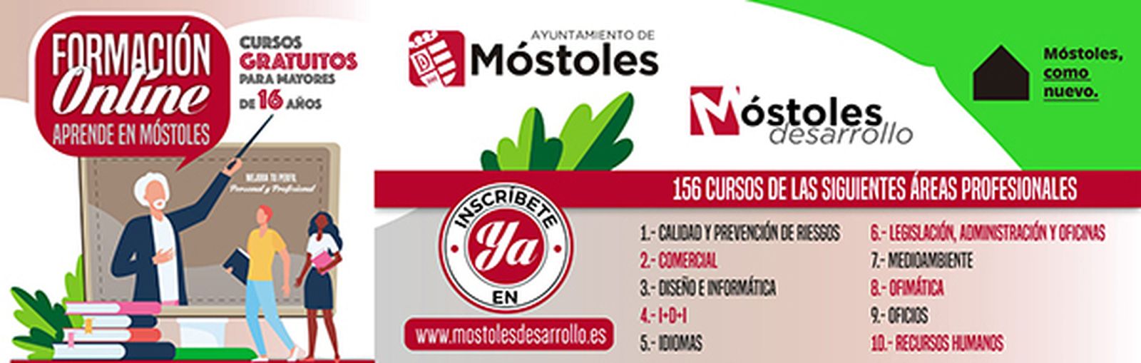Más de 150 cursos de formación gratuitos en la plataforma ‘Aprende en Móstoles’