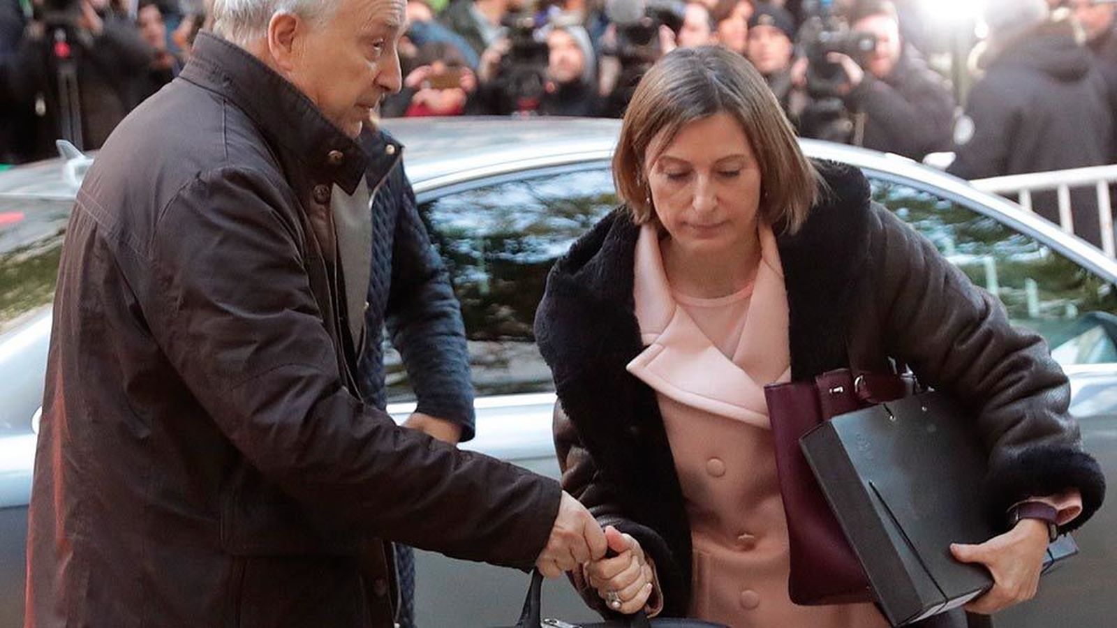 Carme Forcadell, a su llegada al Supremo