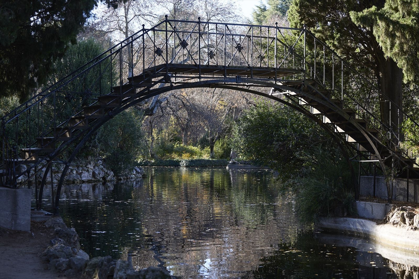 Una zona del parque de El Capricho