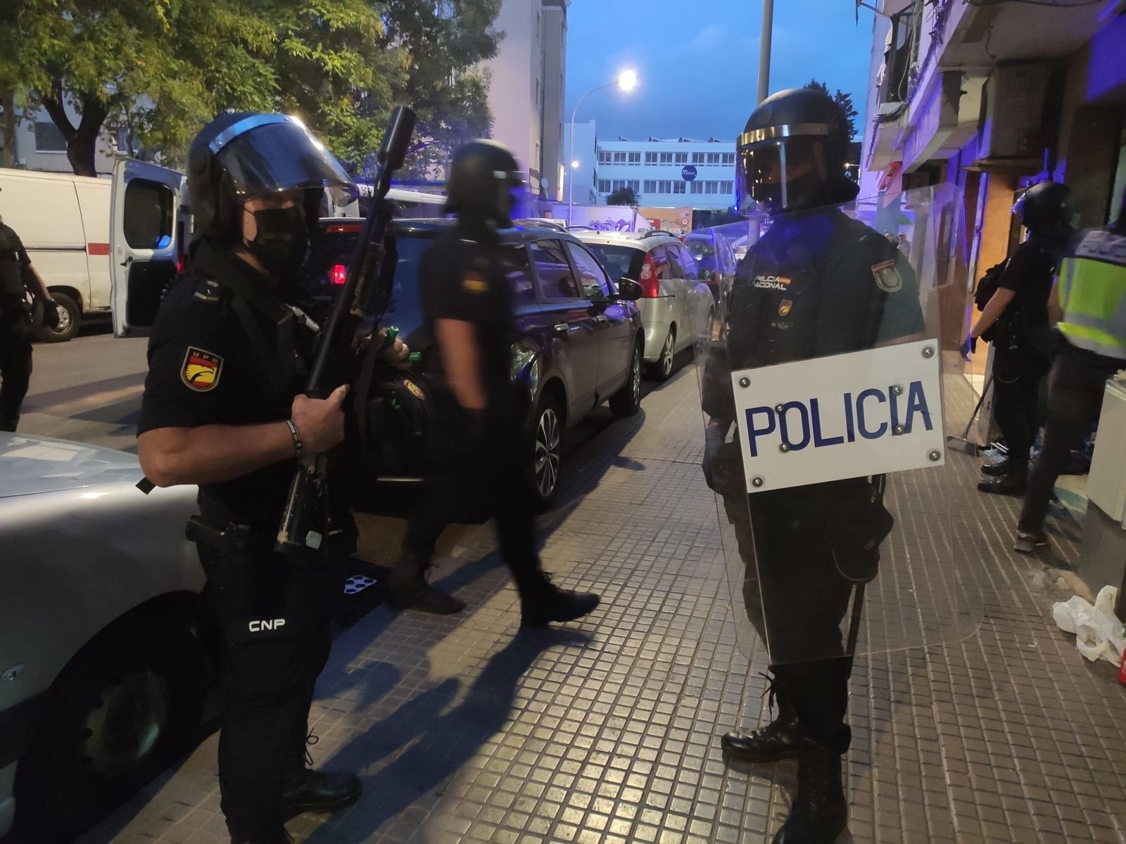 Operación de la Policía Nacional contra el tráfico de drogas