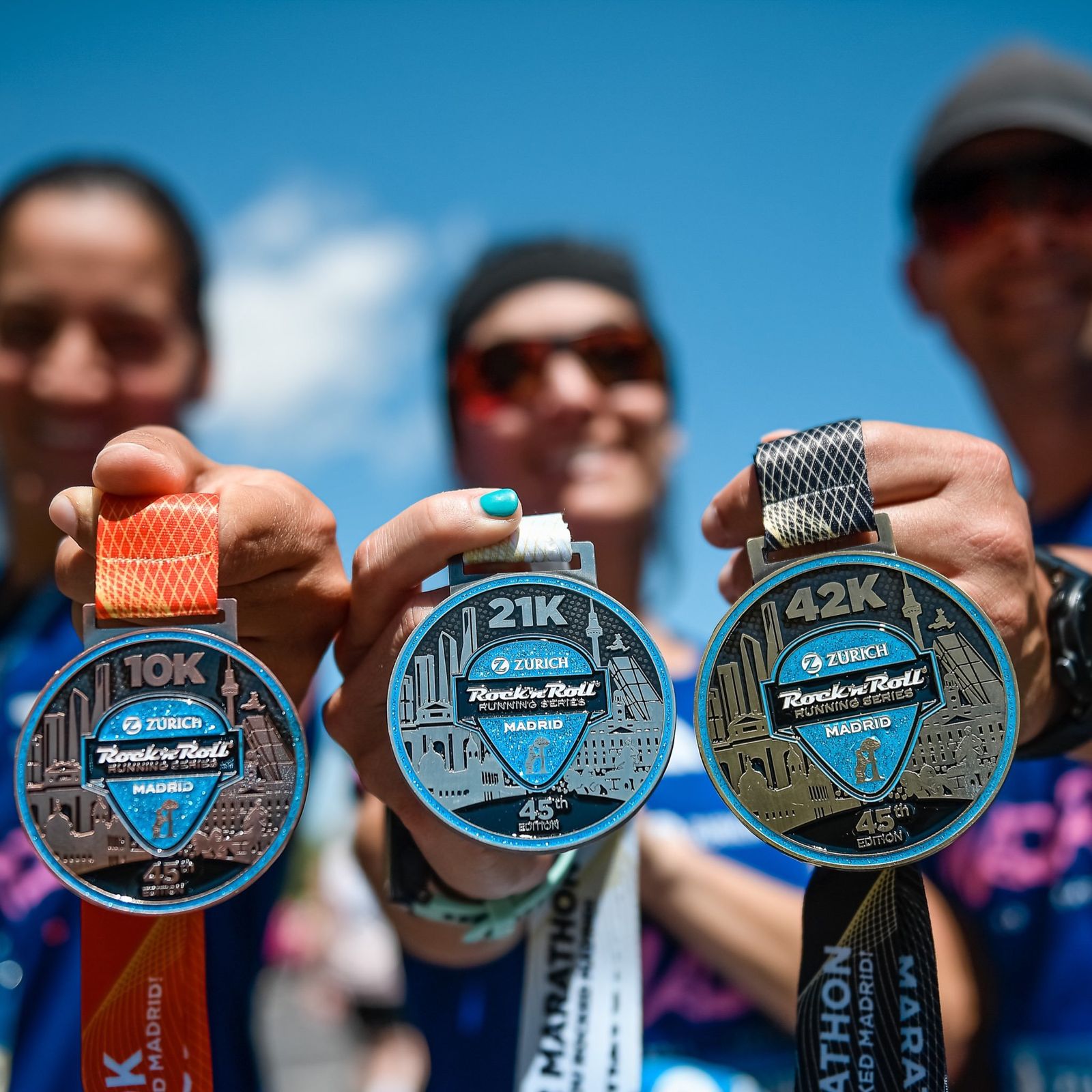 Medallas del Zurich Rock'n'Roll Running Series Madrid