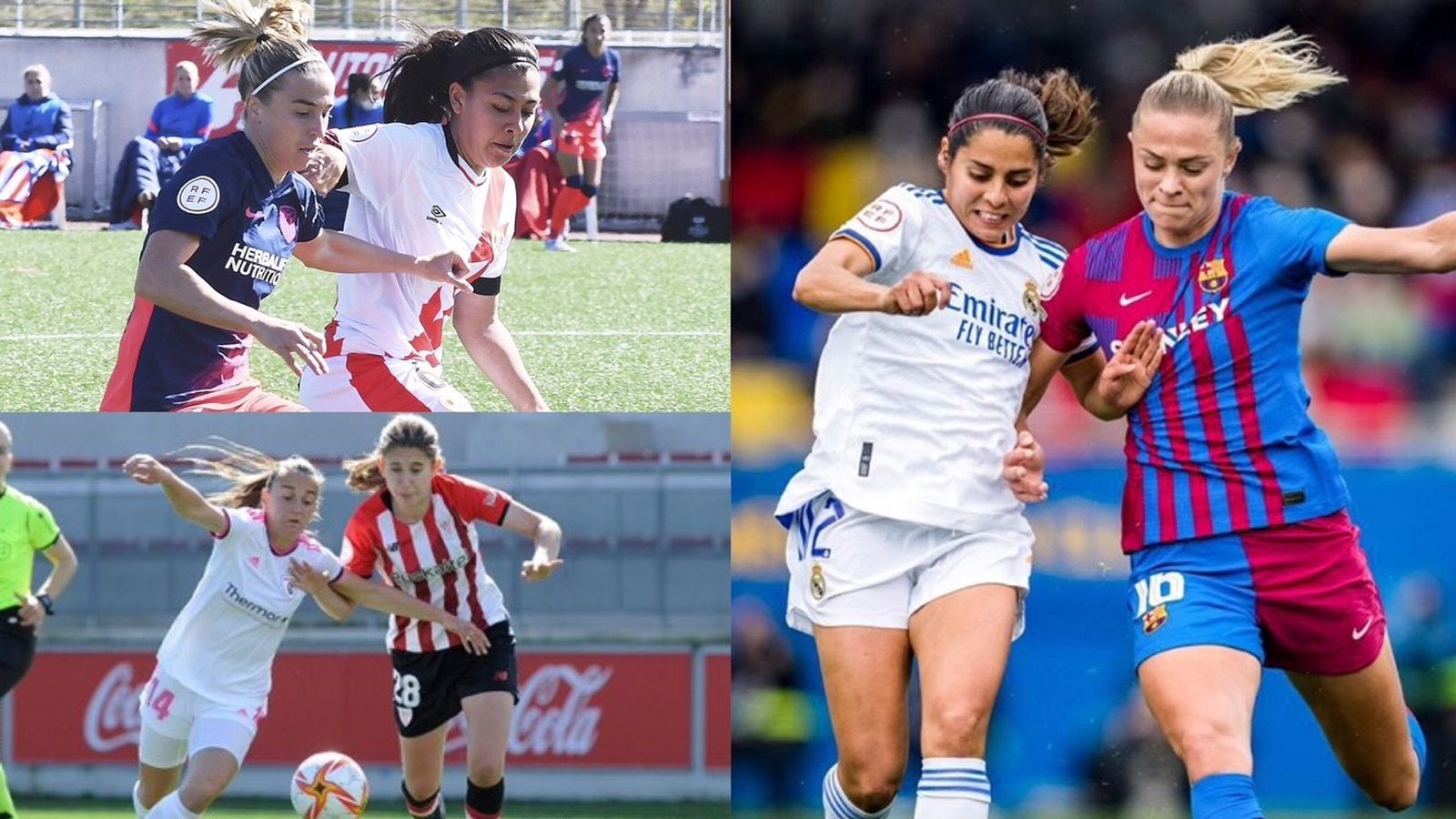 Atlético,  Rayo empatan, Real Madrid y Madrid CFF