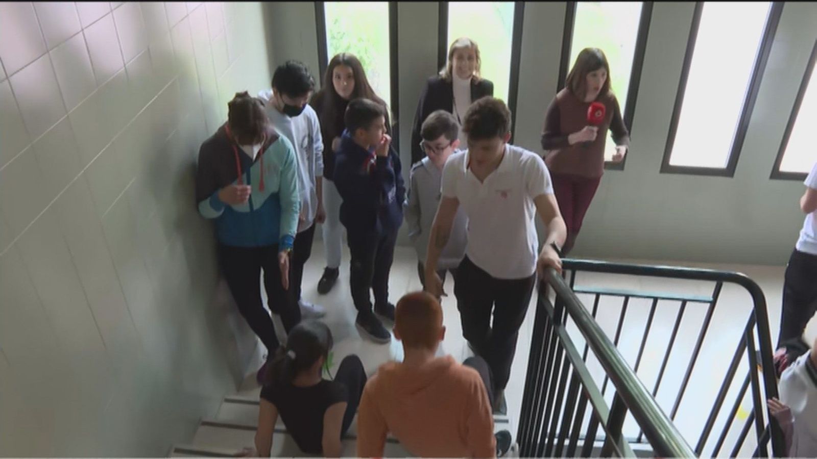 Día sin ascensor en los colegios de Madrid