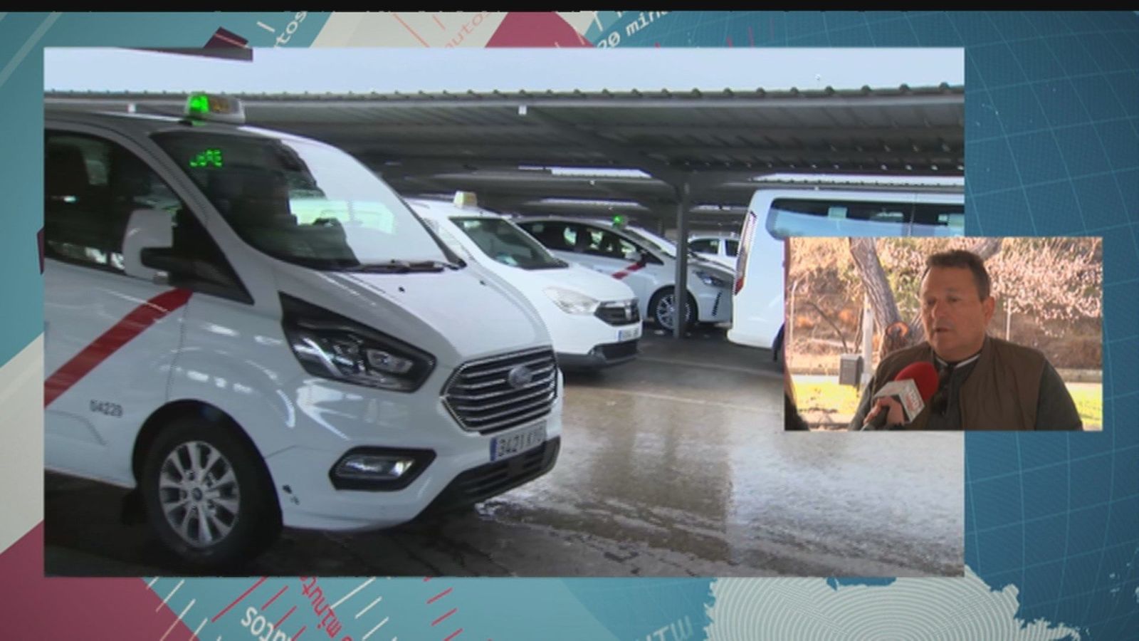 Taxistas madrileños viajan a la frontera de Ucrania para recoger a refugiados y llevar material humanitario