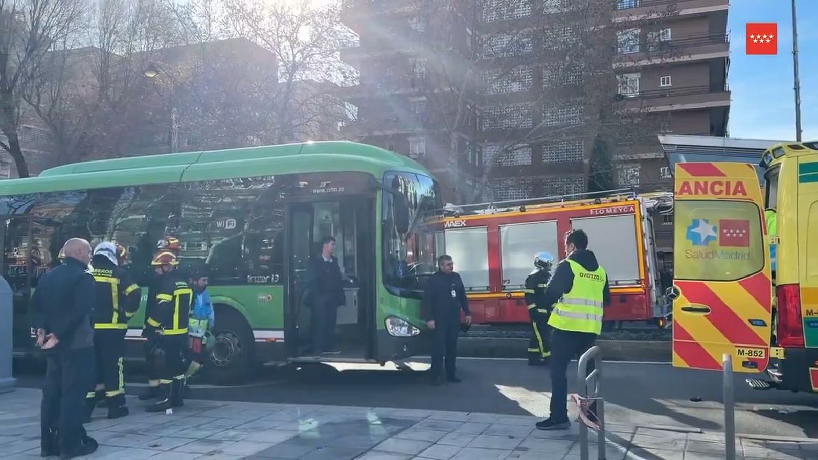 Accidente de autobús en Leganés