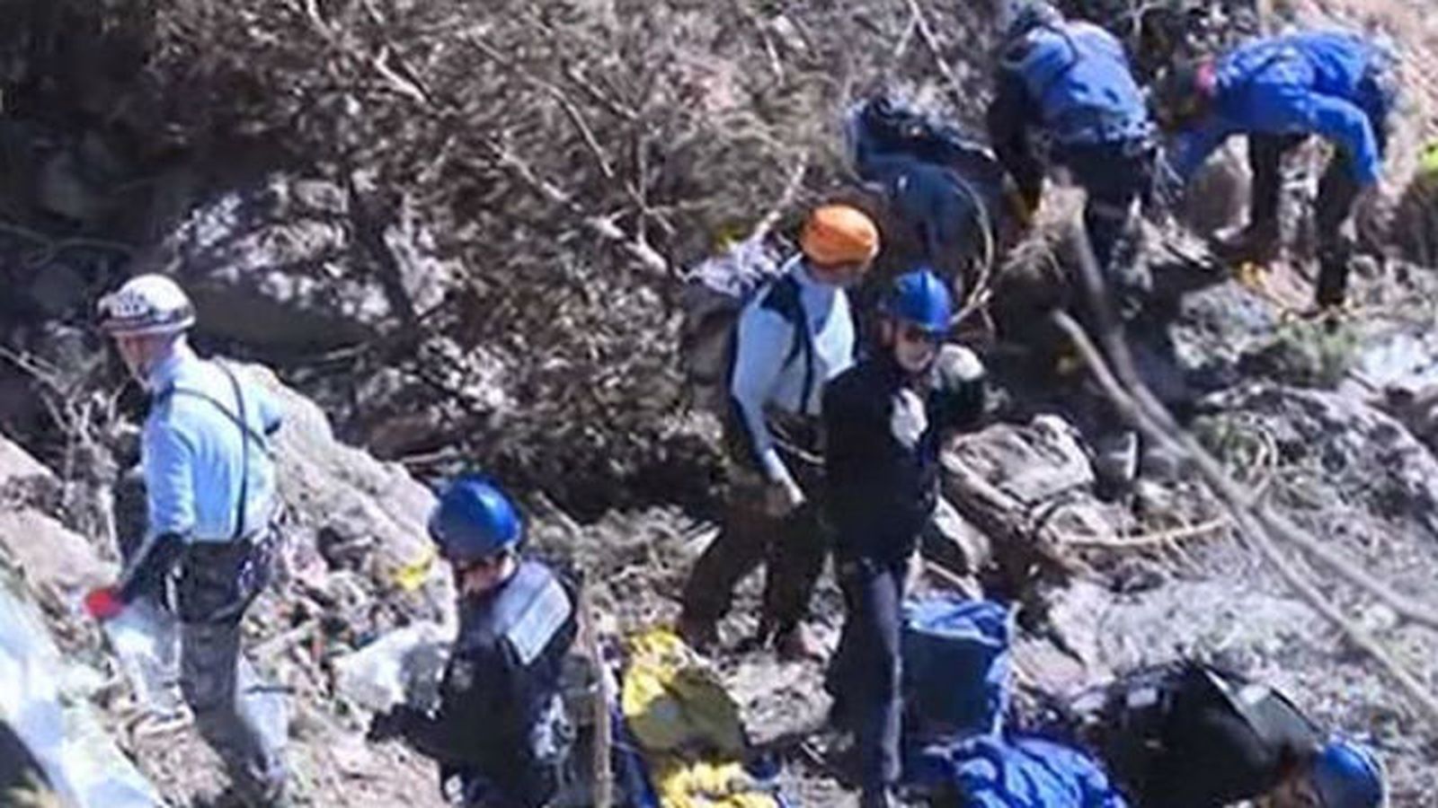 Rescate de los cuerpos en los Alpes