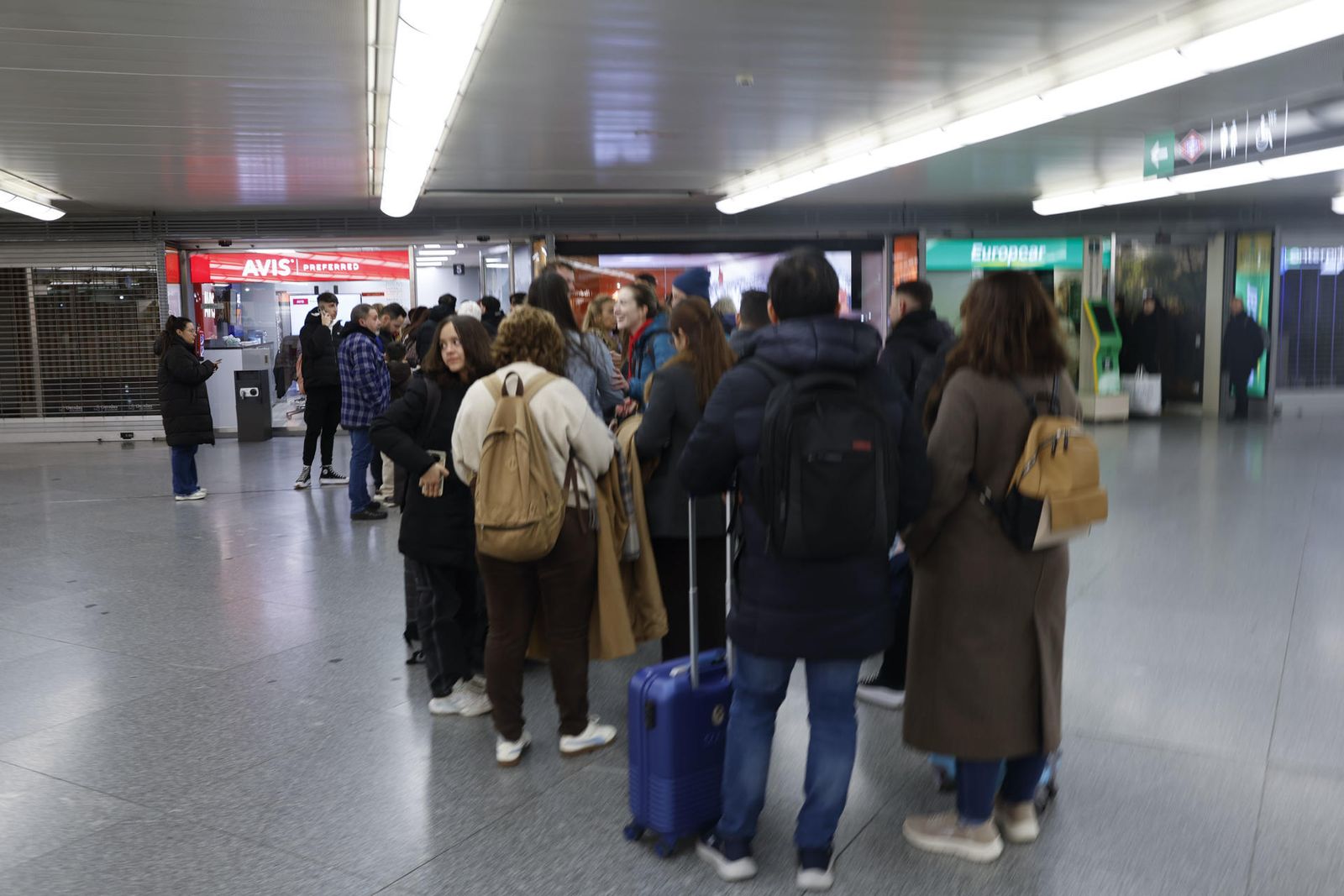 Viajeros en la estación de Atocha