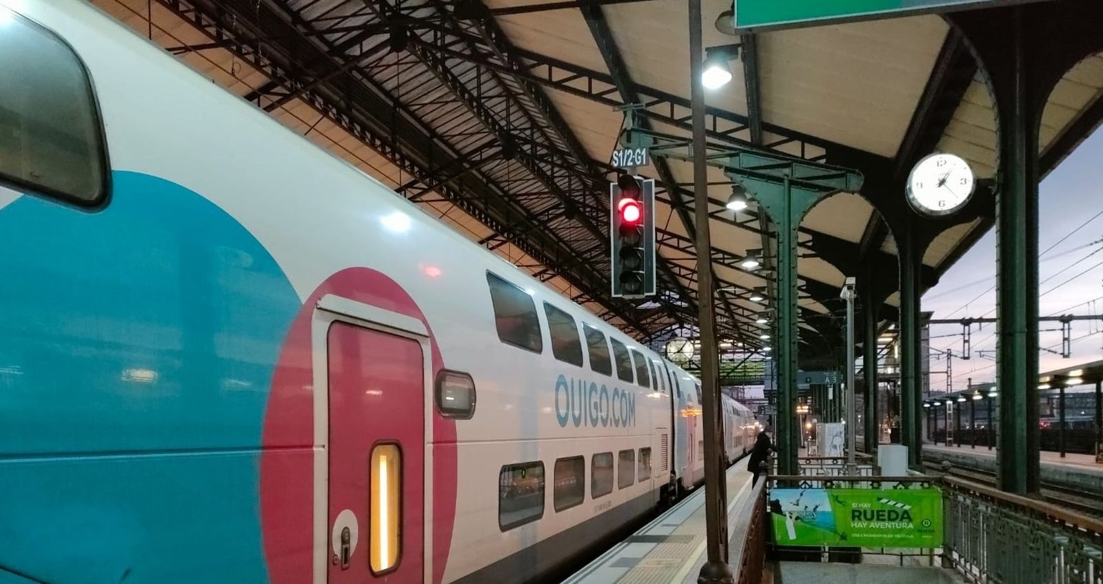 Tren de Ouigo en la estación 'Valladolid-Campo Grande'