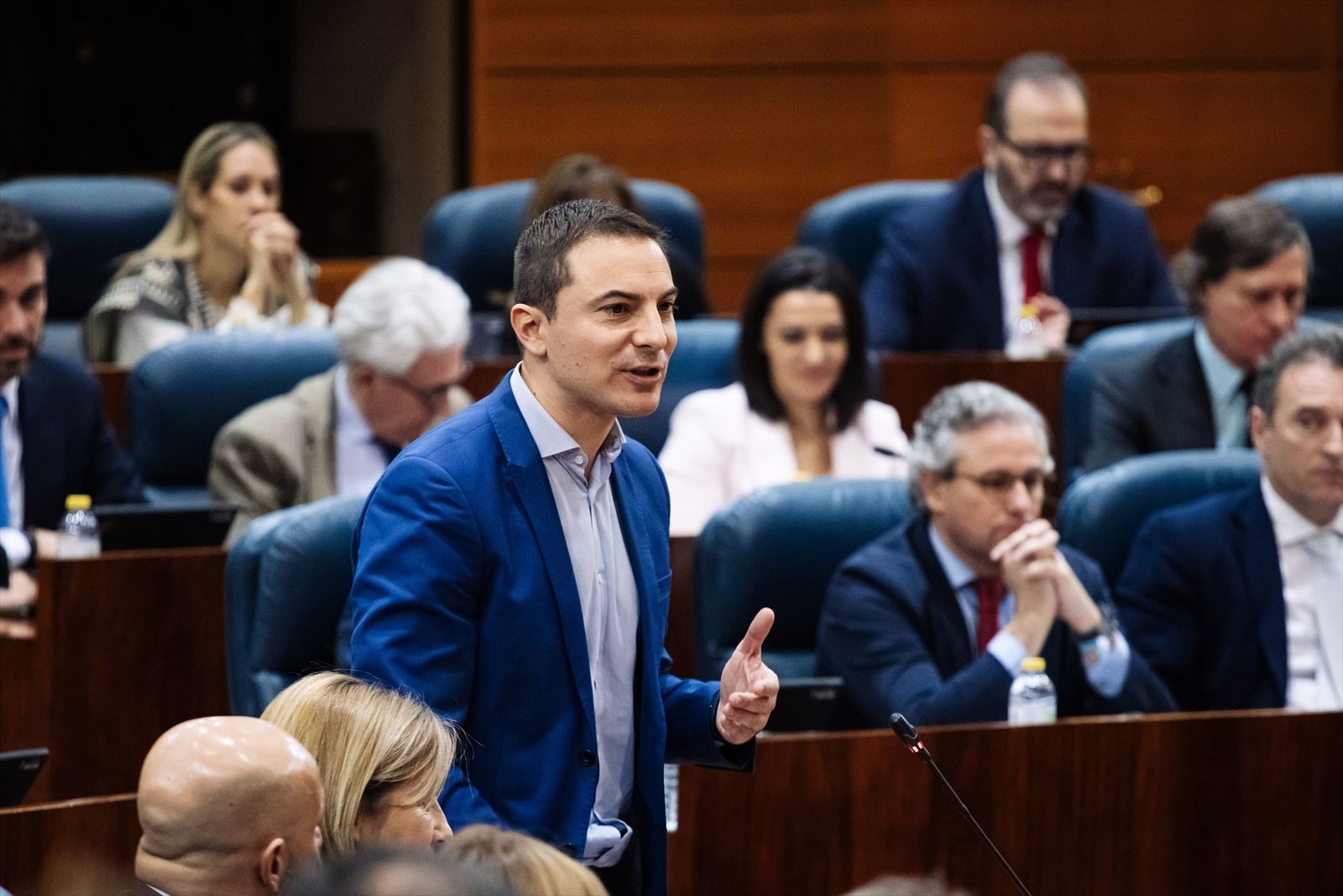 Juan Lobato interviene en la Asamblea de Madrid