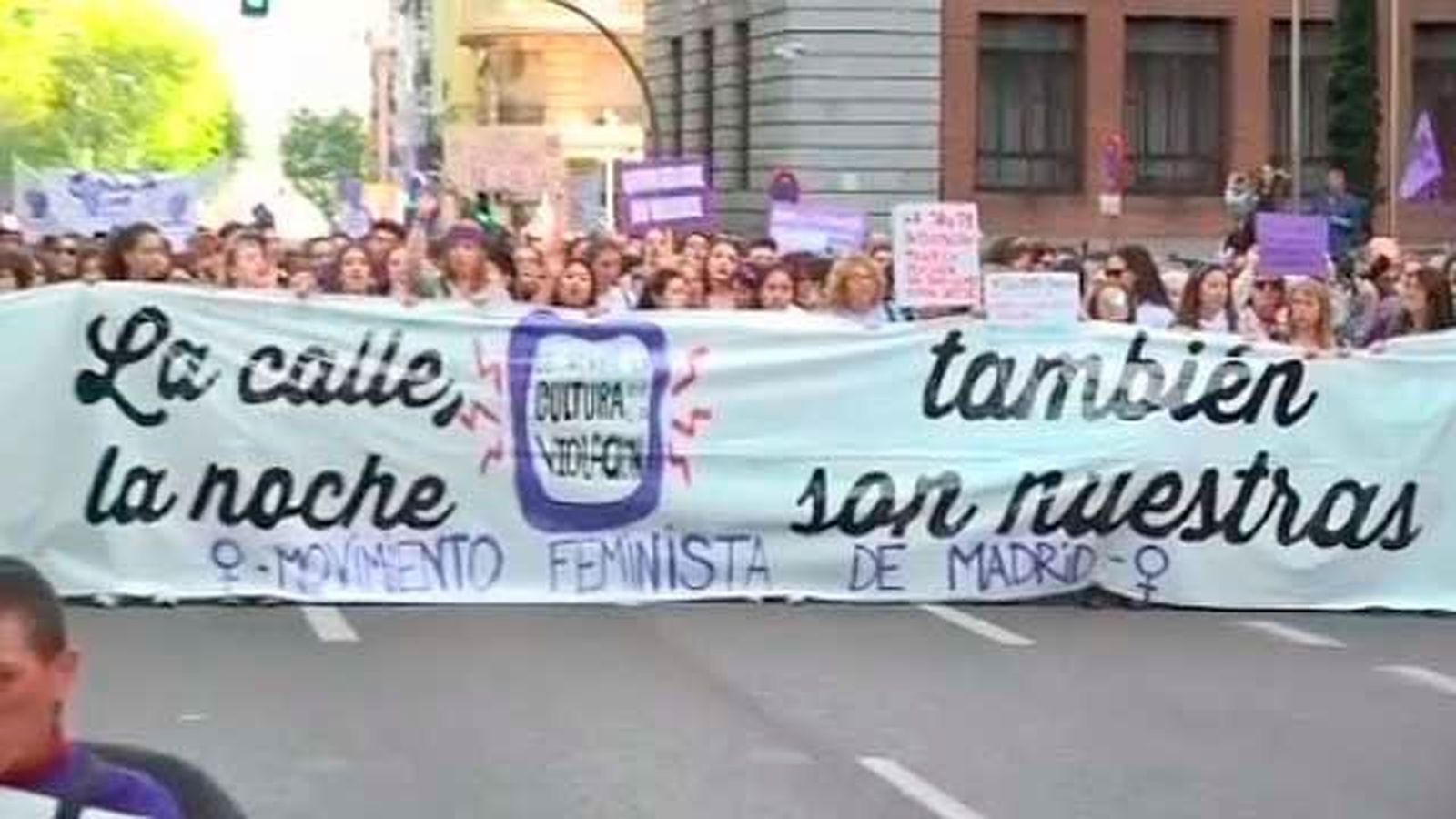Miles de mujeres protestan en Madrid contra la sentencia de la Manada