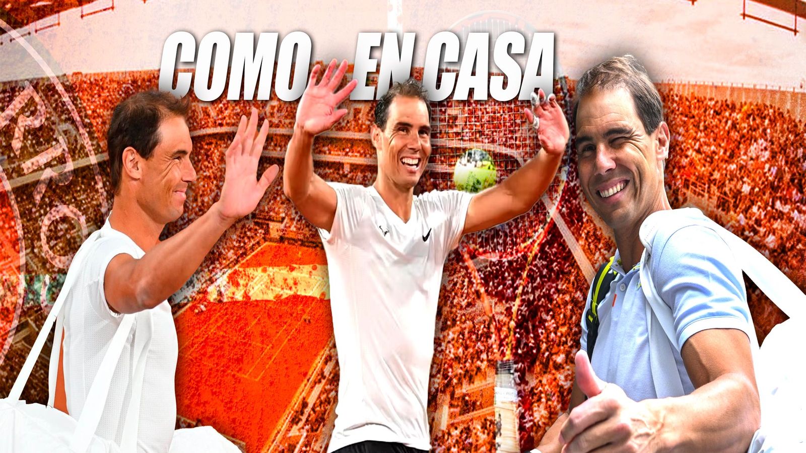 El público vuelve a aclamar a Nadal en su segundo entrenamiento en Roland Garros