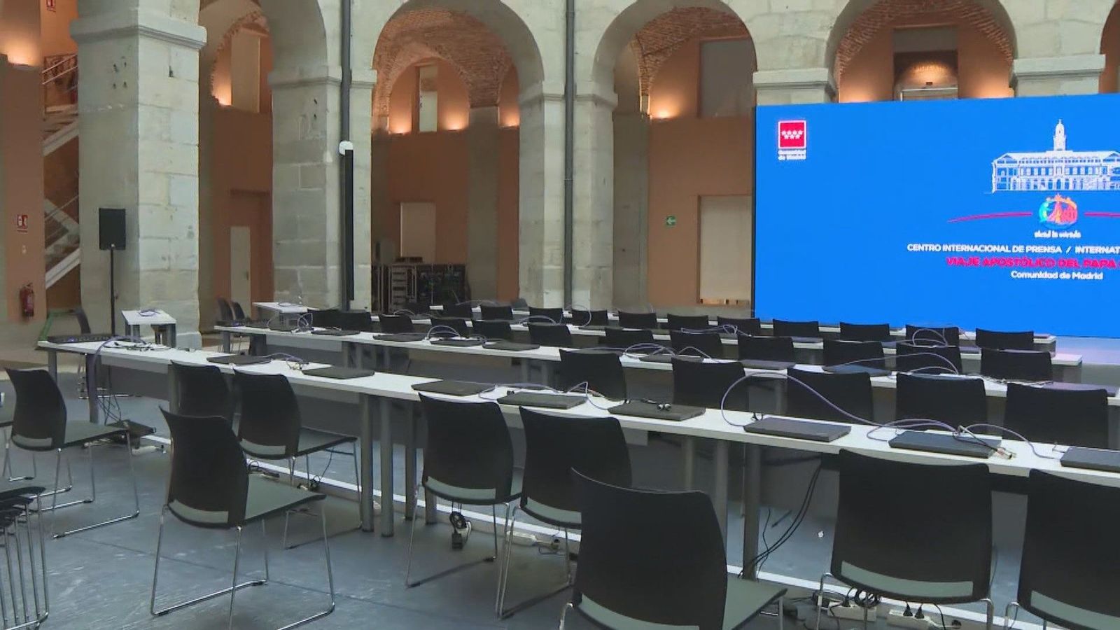 700 puestos, 3.600 m²... así se prepara Madrid para recibir más de 2.000 periodistas por la visita de León XIV