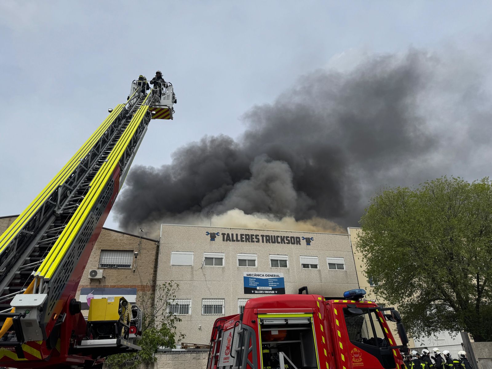 Incendio sin heridos en Getafe