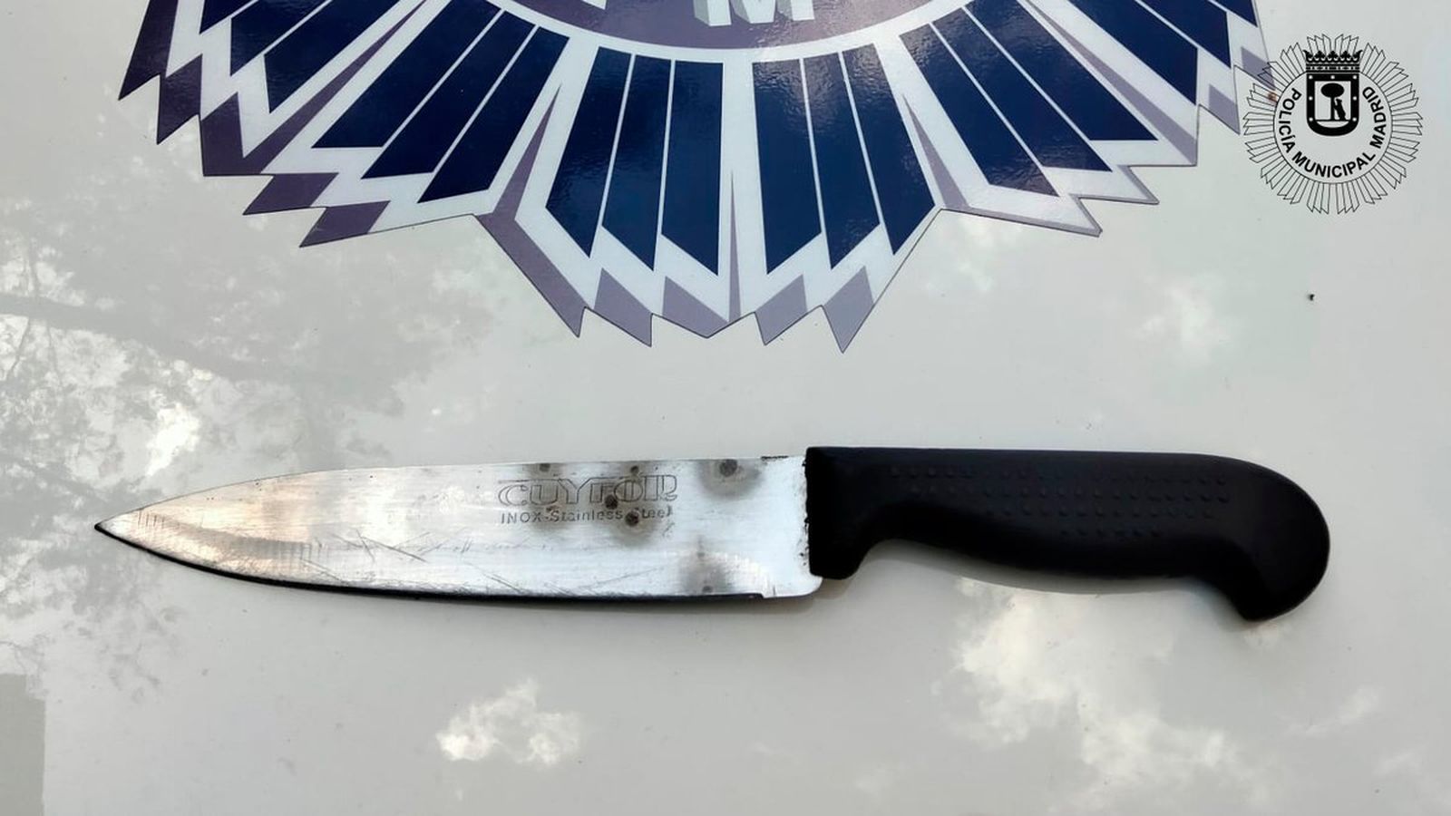 Cuchillo de cocina incautado en la calle Embajadores