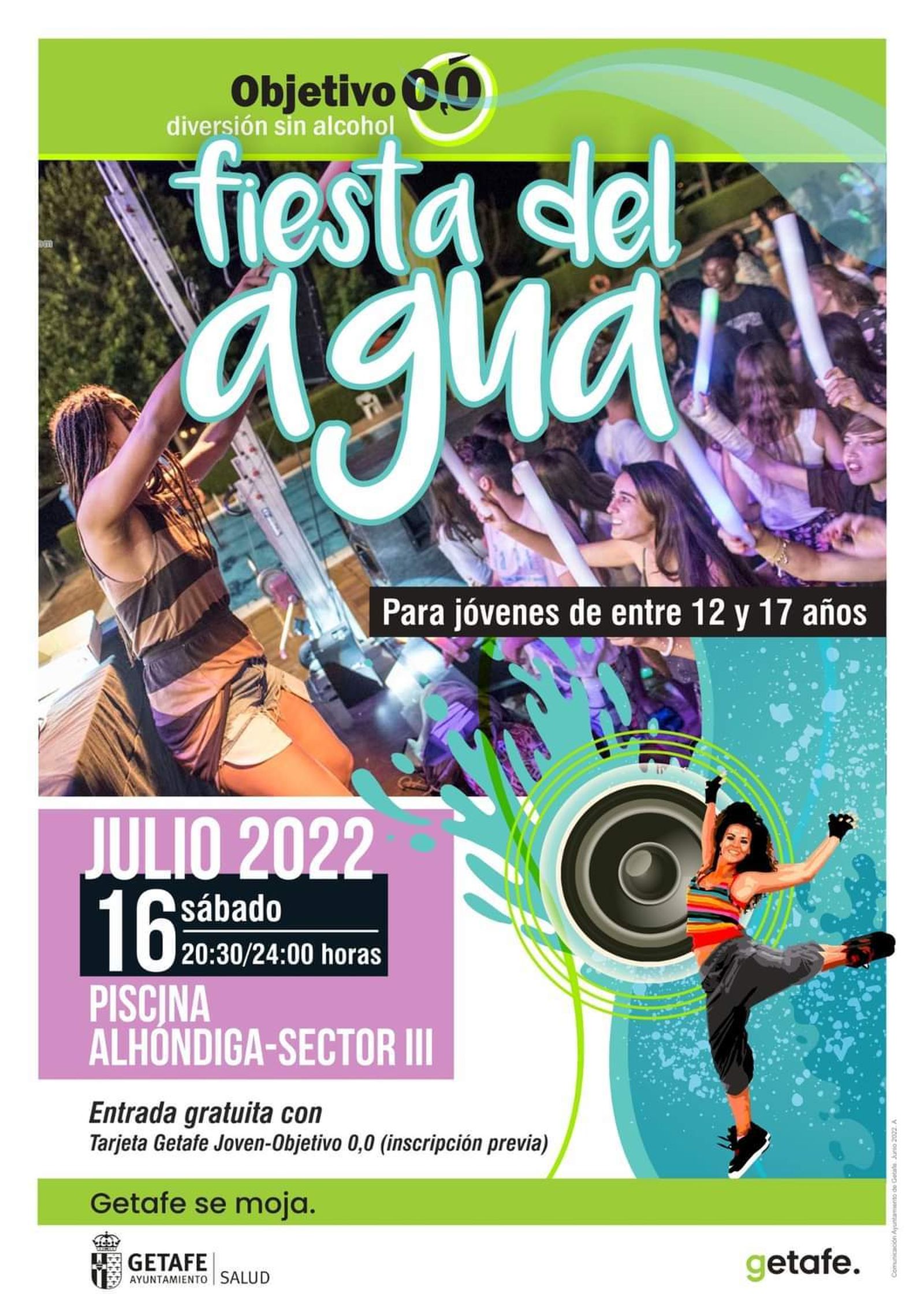 Cartel de las actividades en Getafe