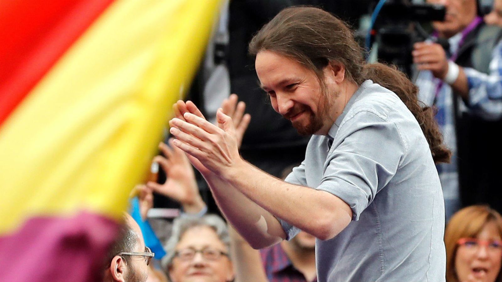 El secretario general de Podemos, Pablo Iglesias