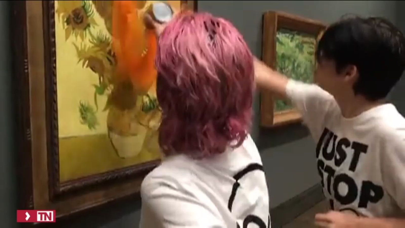 Ataque a los Girasoles de Van Gogh