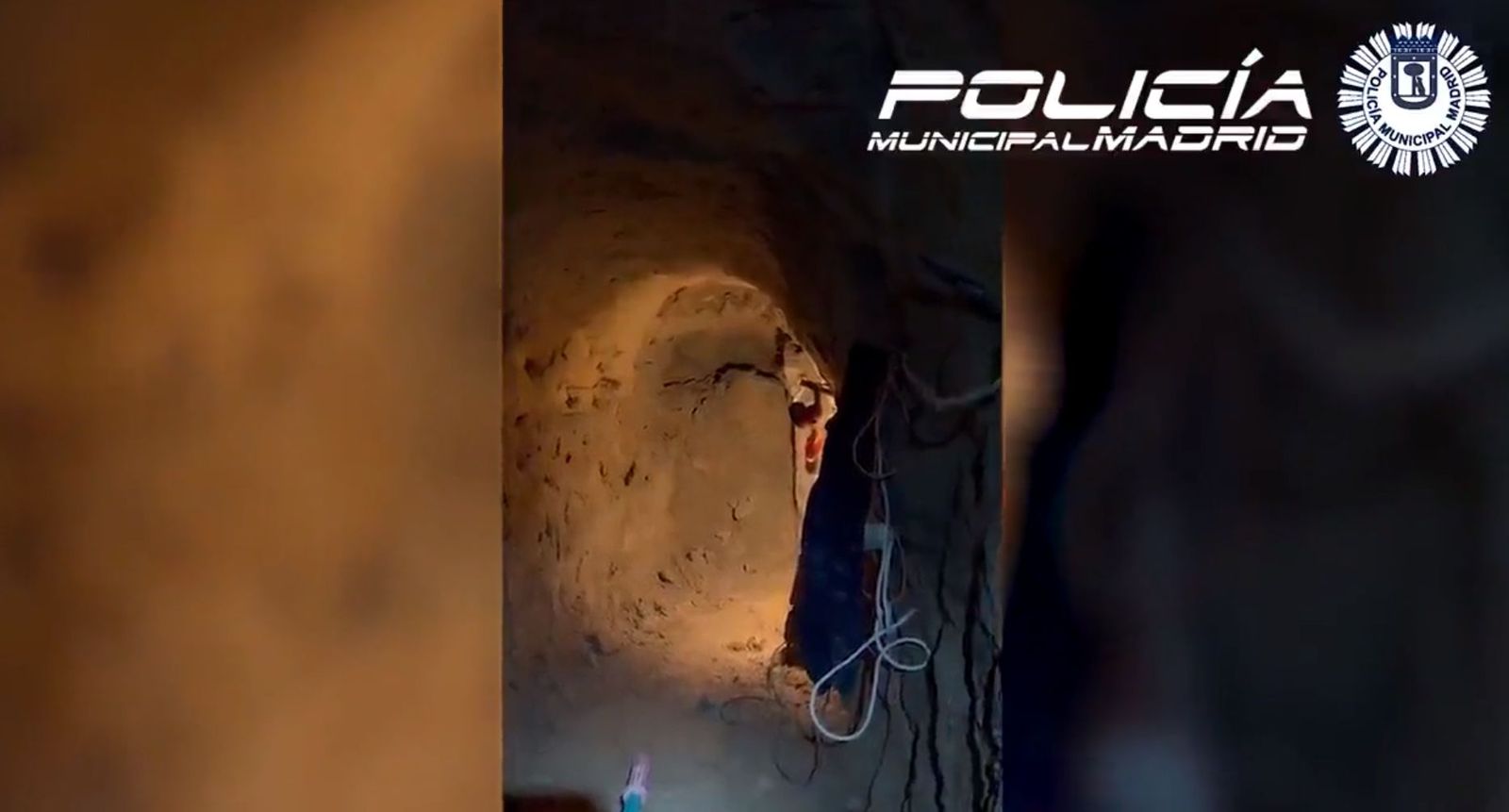 Un enorme túnel ilegal en el centro de Madrid