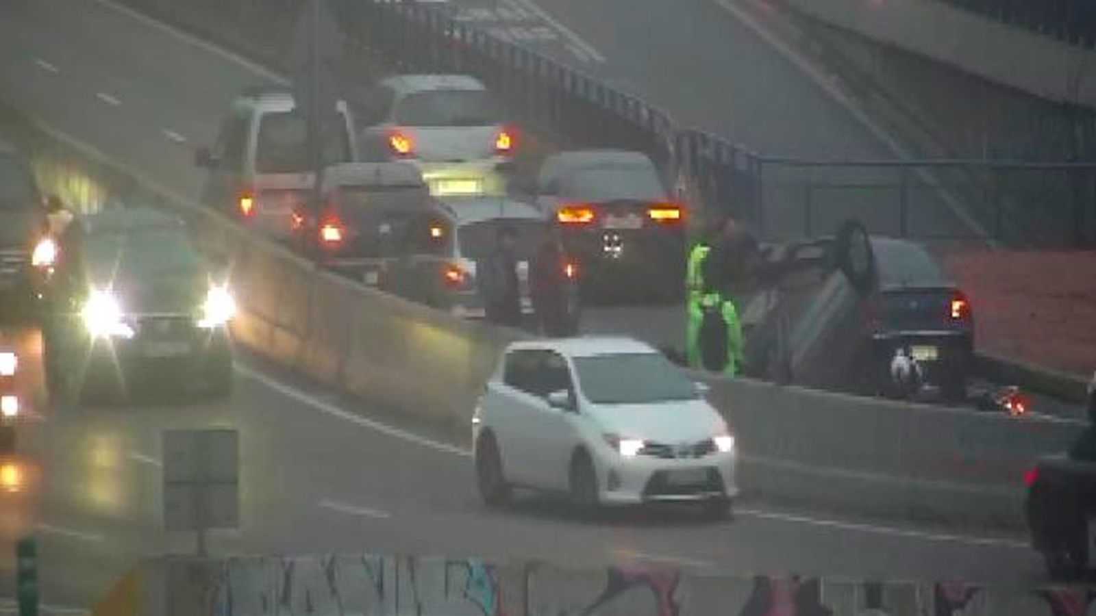 Accidente en la M-30
