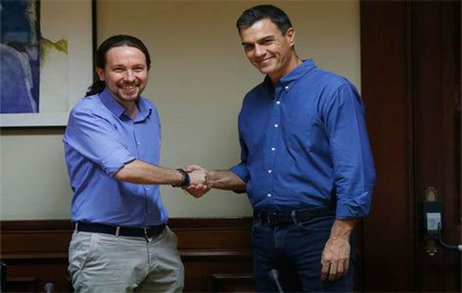 Sánchez e Iglesias piden juntos la comparecencia de Rajoy en pleno por Gürtel
