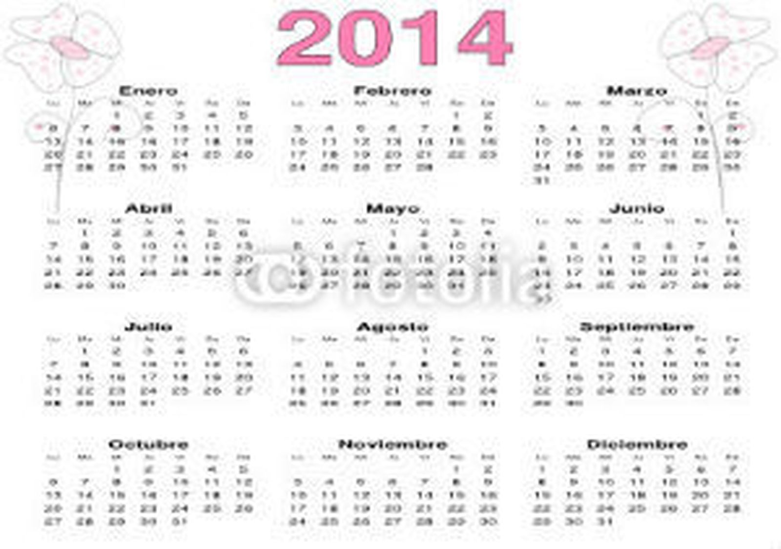 Calendario 2014