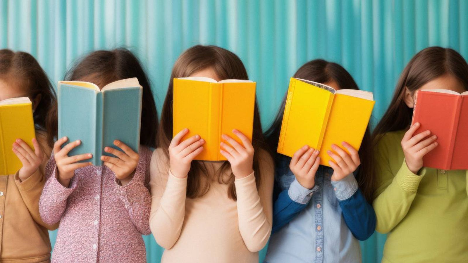 Niños leyendo libros