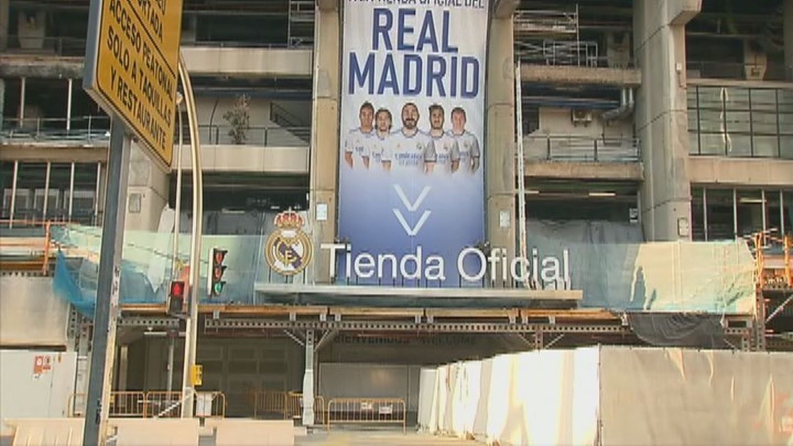 Tienda del Real Madrid tras el alunizaje