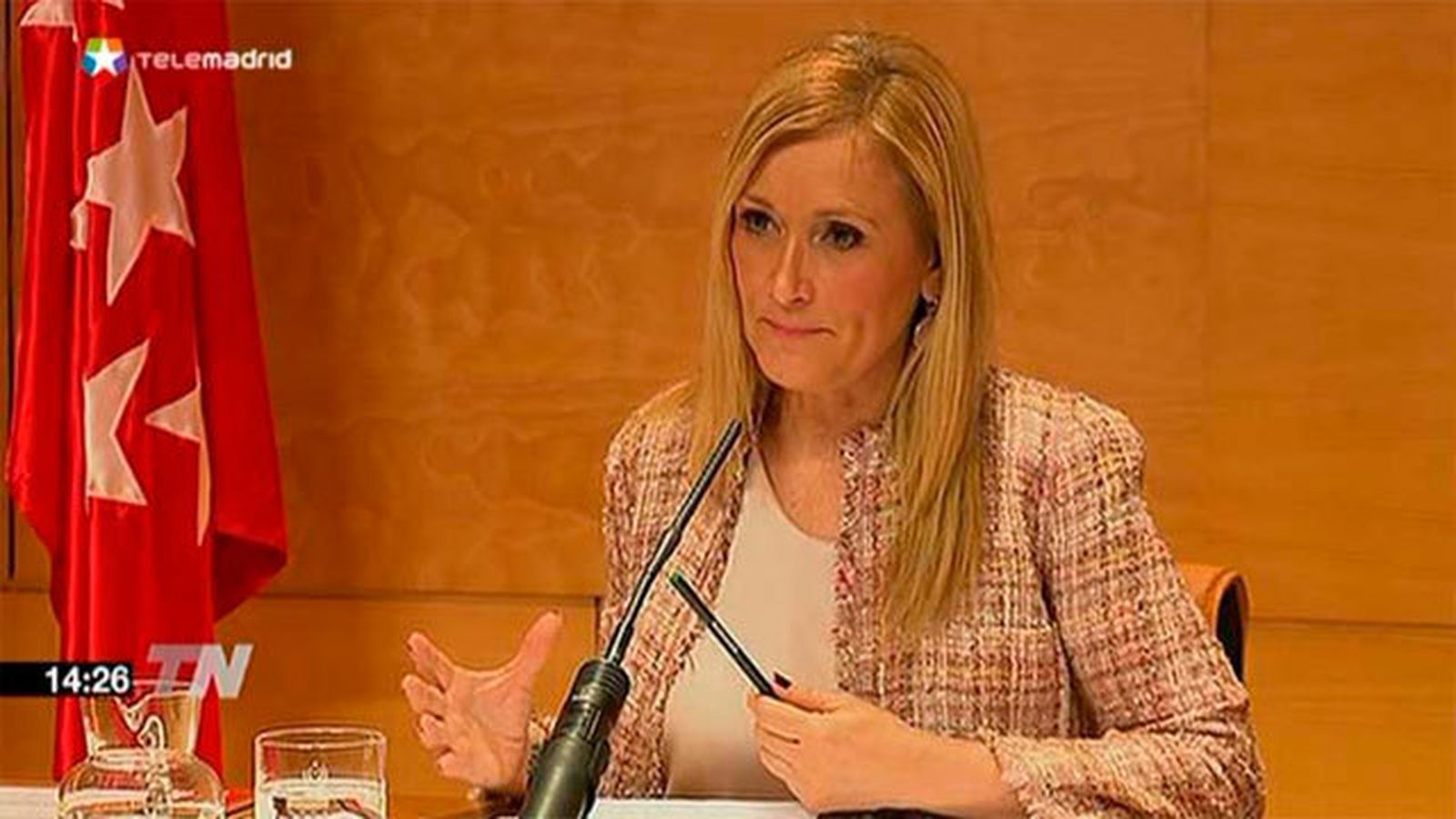 La presidenta de la Comunidad de Madrid, Cristina Cifuentes