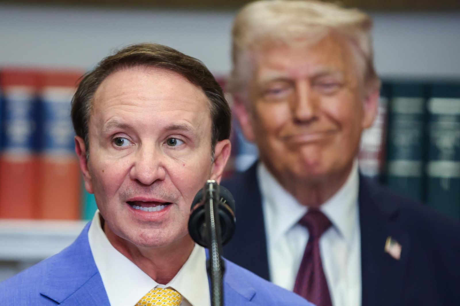El gobernador de Luisiana Jeff Landry, como enviado especial de Estados Unidos para Groenlandia y Donald Trump