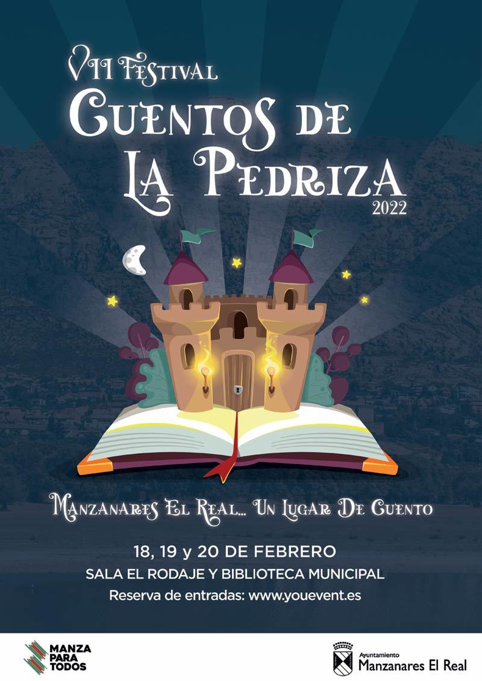 Cartel del Festival de Cuentos de La Pedriza
