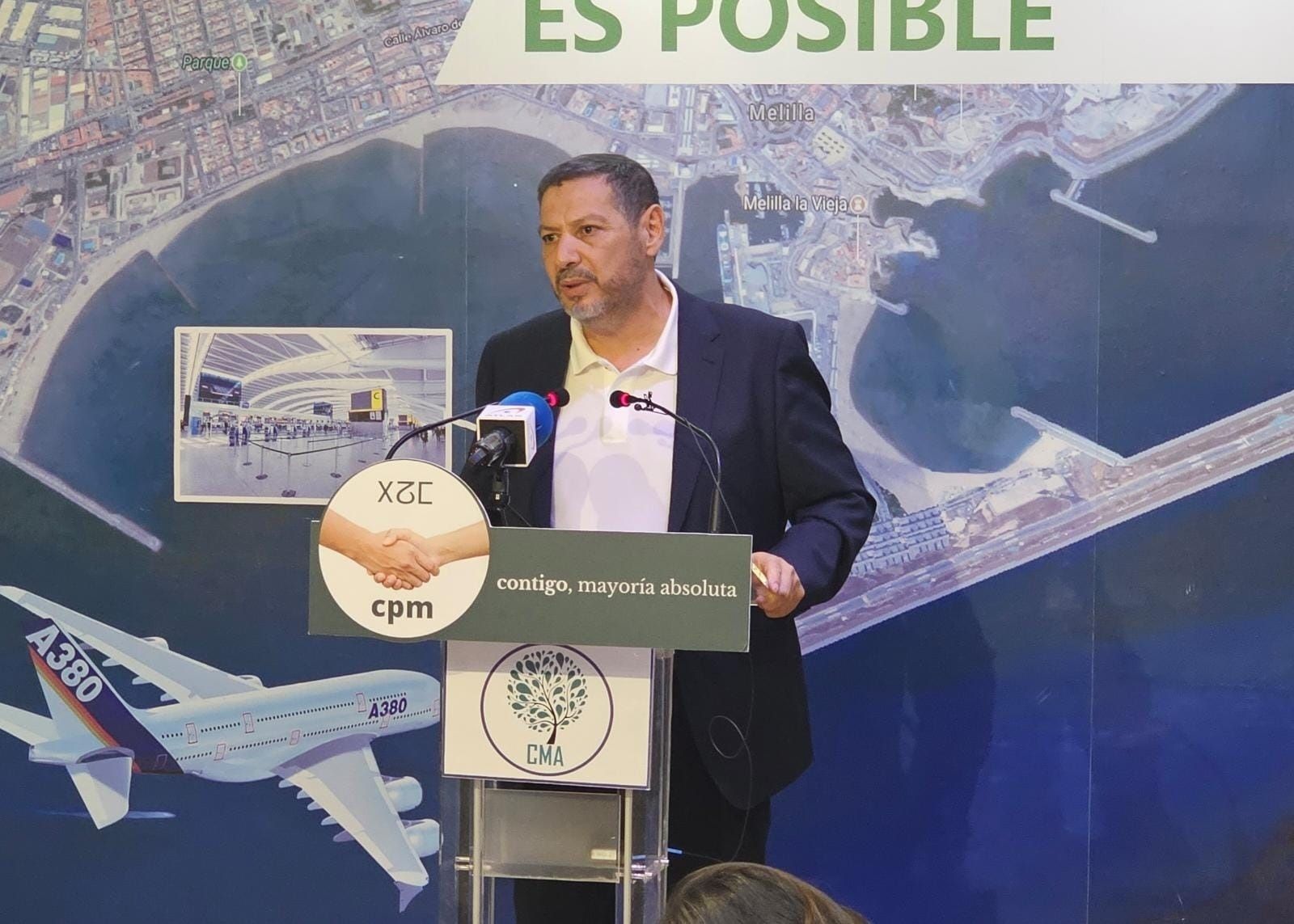 El presidente de Coalición por Melilla, Mustafa Aberchán