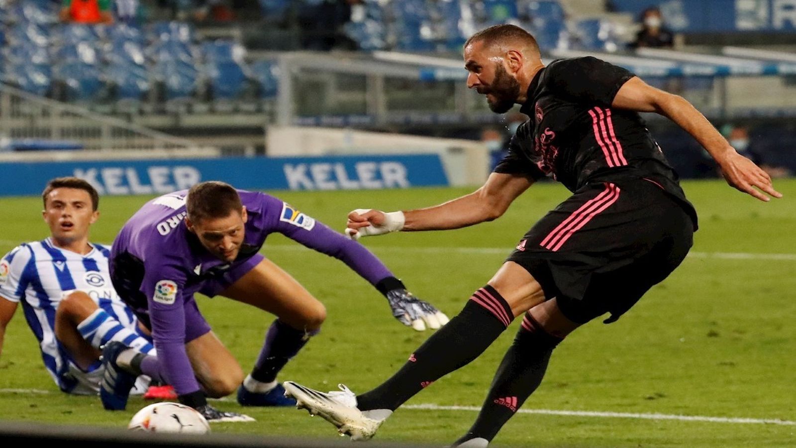 Benzema ante la Real Sociedad