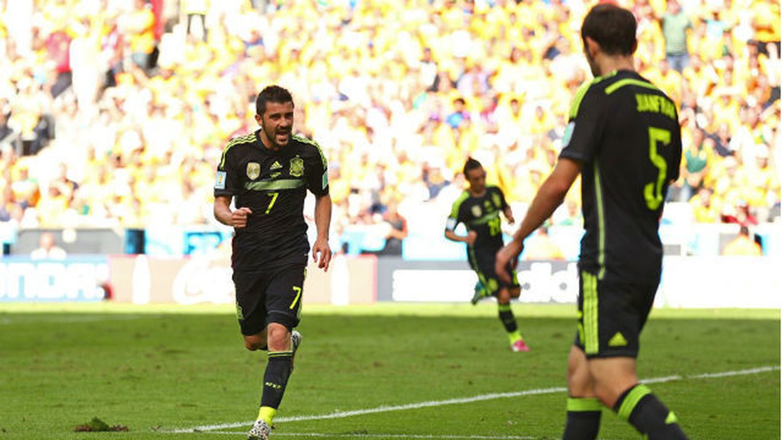 David Villa y Juanfran, Selección Española