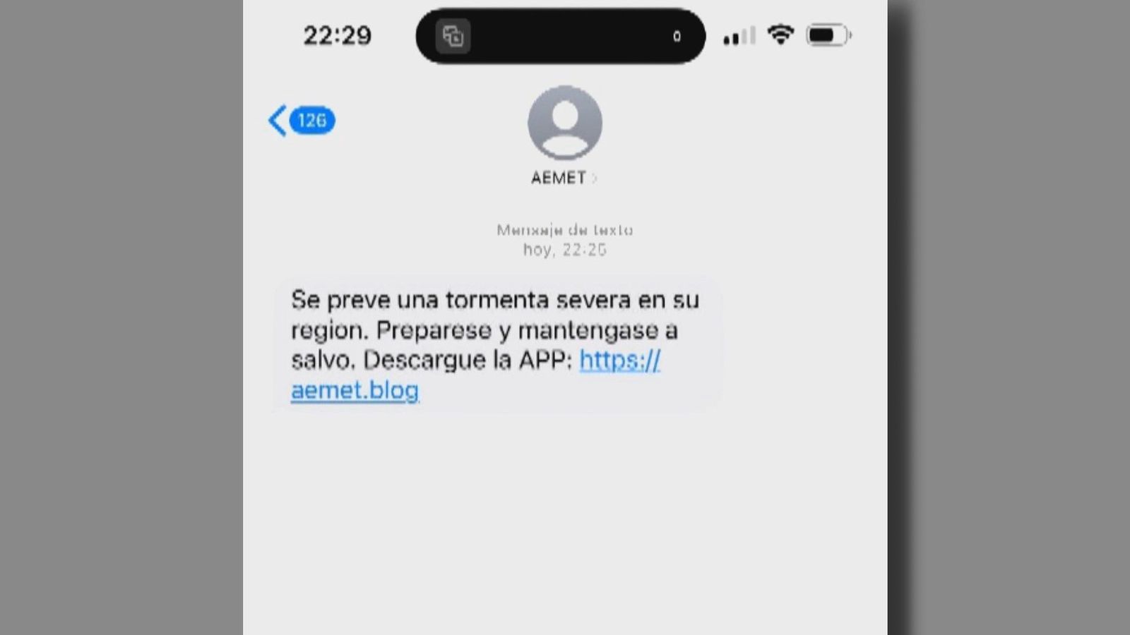 'Lluvia' de falsos SMS de la Aemet a costa de las borrascas: es una estafa