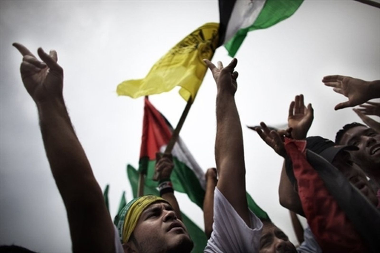 Palestinos en Gaza