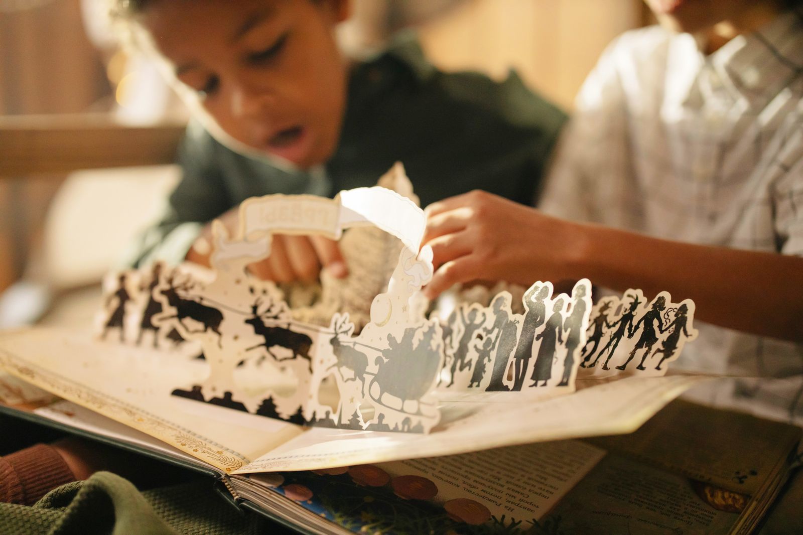 Libro infantil con desplegable