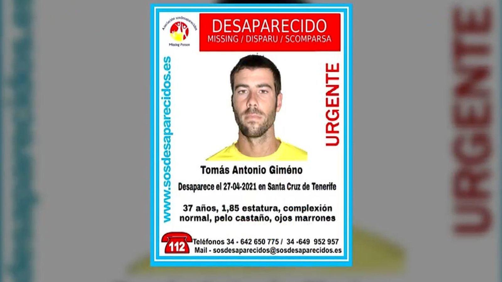 Tomás Gimeno, padre de Anna y Olivia, la niña cuyo cuerpo ha sido hallado sin vida
