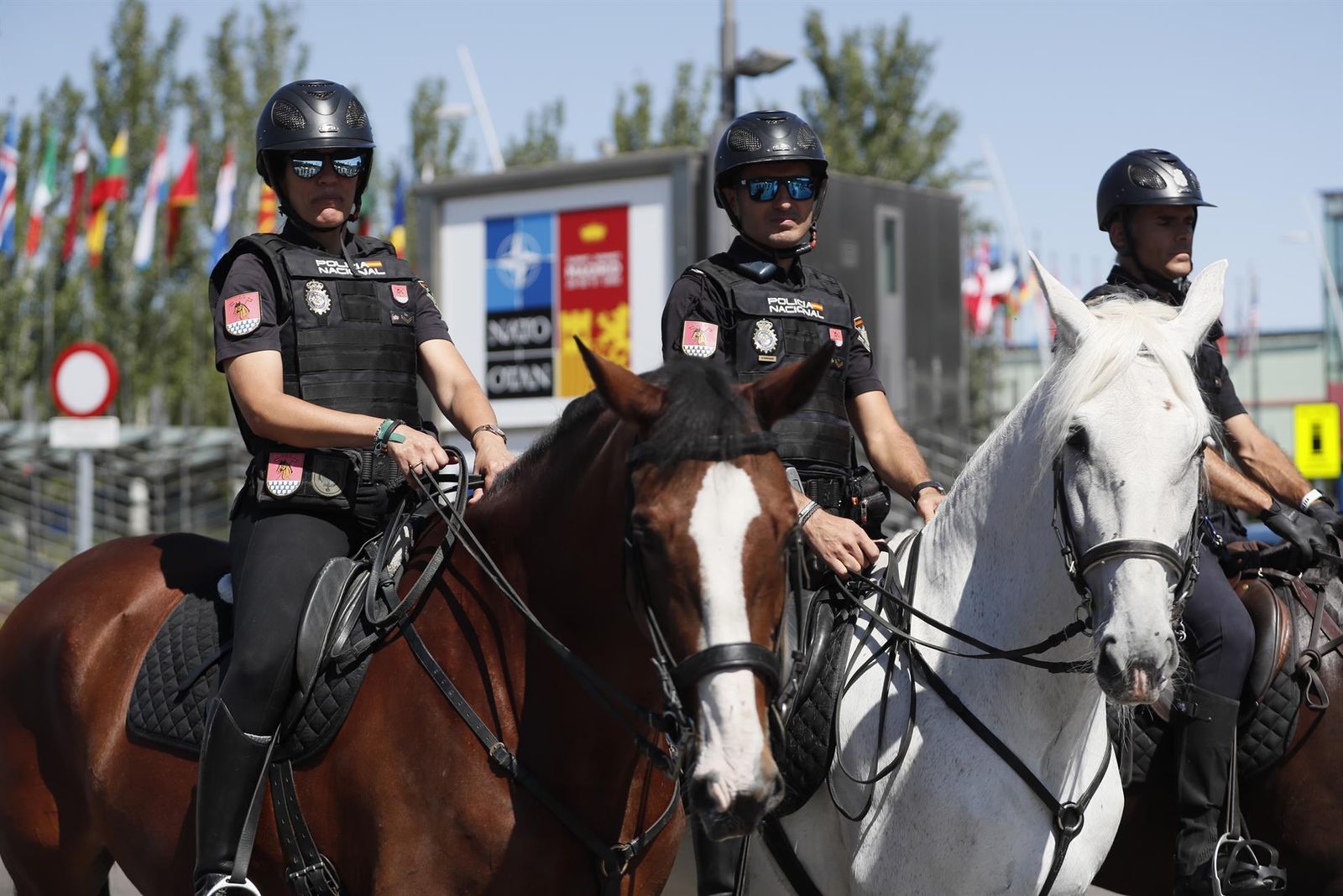 Policía Nacional a caballo