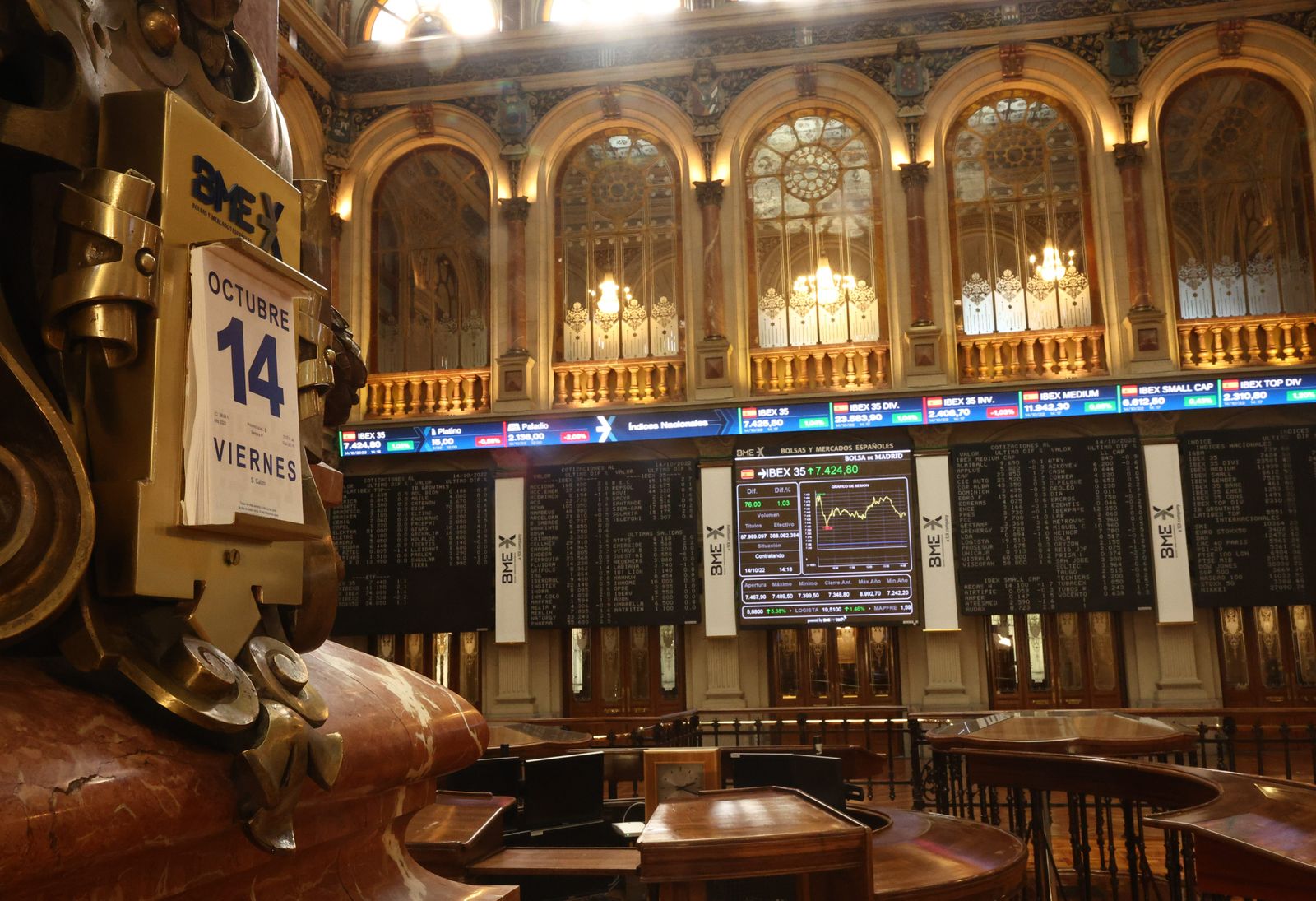 La Bolsa de Madrid este viernes