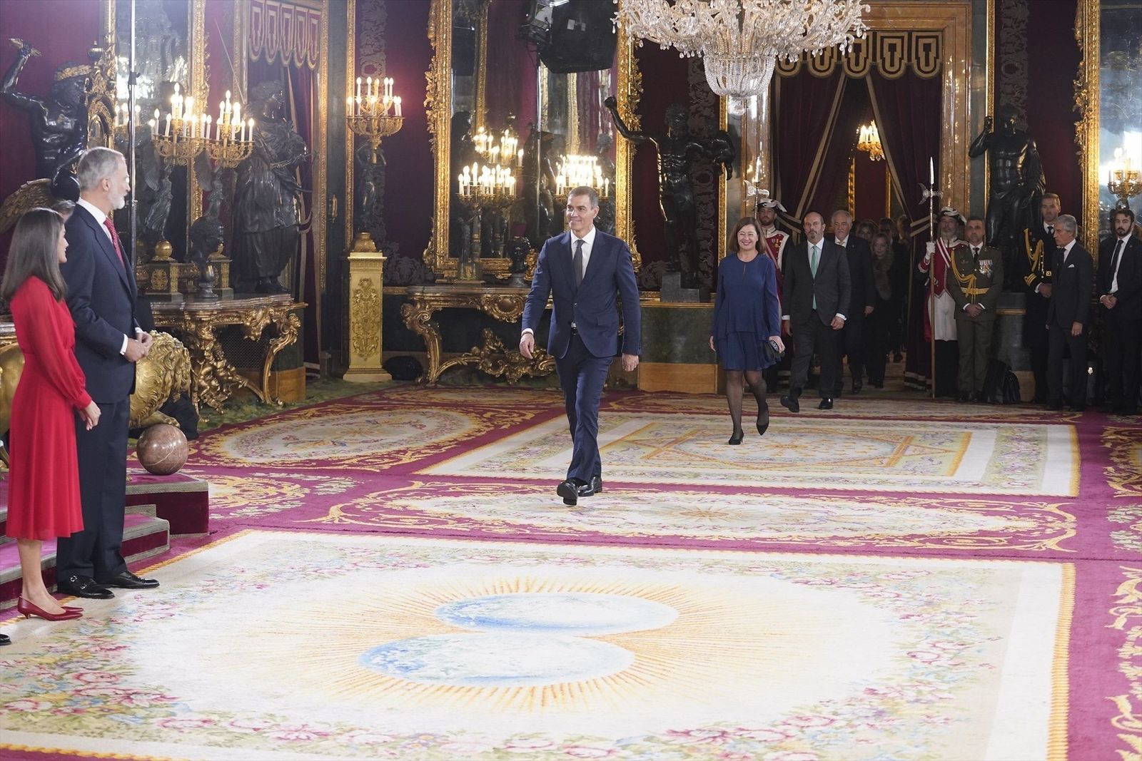 Maite Araluce coincidió con Pedro Sánchez en el Palacio Real: “Le dije que nos ha dejado solas a las víctimas”