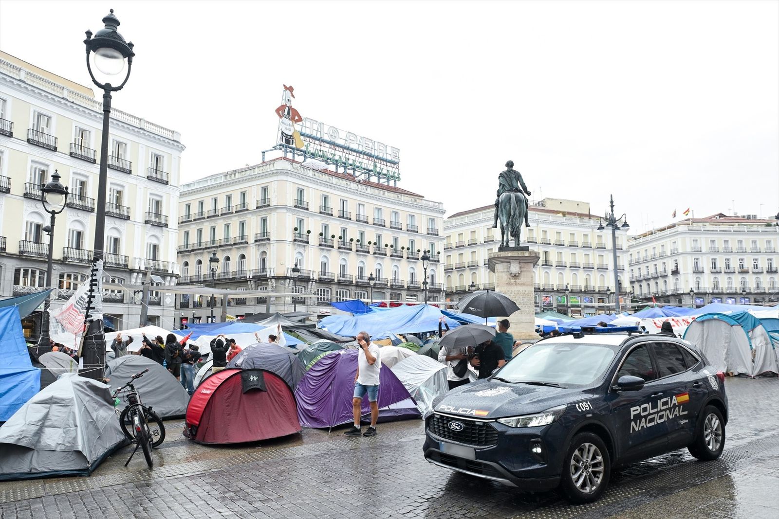 Acampada en Sol por la vivienda